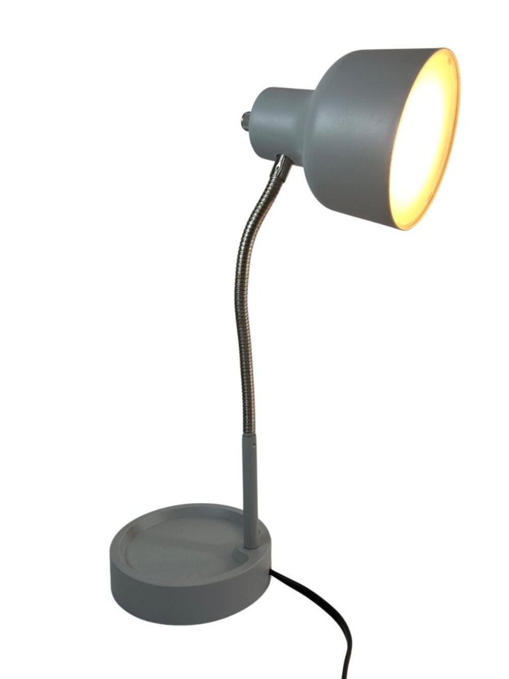 Intertek Unisex Desk Light Model  JY22831 Gooseneck 120 Volt Gray 16"